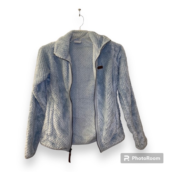 Columbia Women's Fire Side II Sherpa Full Zip Fleece - Worn Once XS Cirrus Gray - Picture 2 of 10